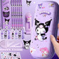 Sanrio 3D Kuromi Melody Cinnamoroll Pencil Case Cartoon Large Capacity Stationery Bag Pencil Case for Students