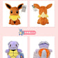 POKEMON Original Plush Toy Gengar Pikachu Charizard Genuine Plush Doll Soft Kawaii Cute Cartoon Piplup Toys for Kids Gift