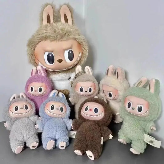 1:1 Replica Popmart Labubu The Monster Series Blind Box Toys Macarone Doll Model Keychain Backpack pendant Mystery Box kids Gift