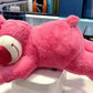 Disney Toy Story Lotso Cute Bear Strawberry Sofa Plush Pillow Stuffed Toys Children Girls Friends Festivals Birthday Gift 90cm