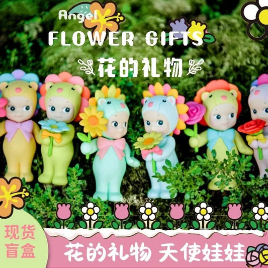 Anime Sonny Angel Blind Box Flower Series  Kids Toys Angel Girls Candy House Series Figurines Trendy Toys Car Decorations Gifts