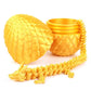1/2 PCS 3D Printed Dragon Egg with Dragon Full Articulated Dragon Modle Movable Rotatable Articulated Desktop Ornament Kid Toy