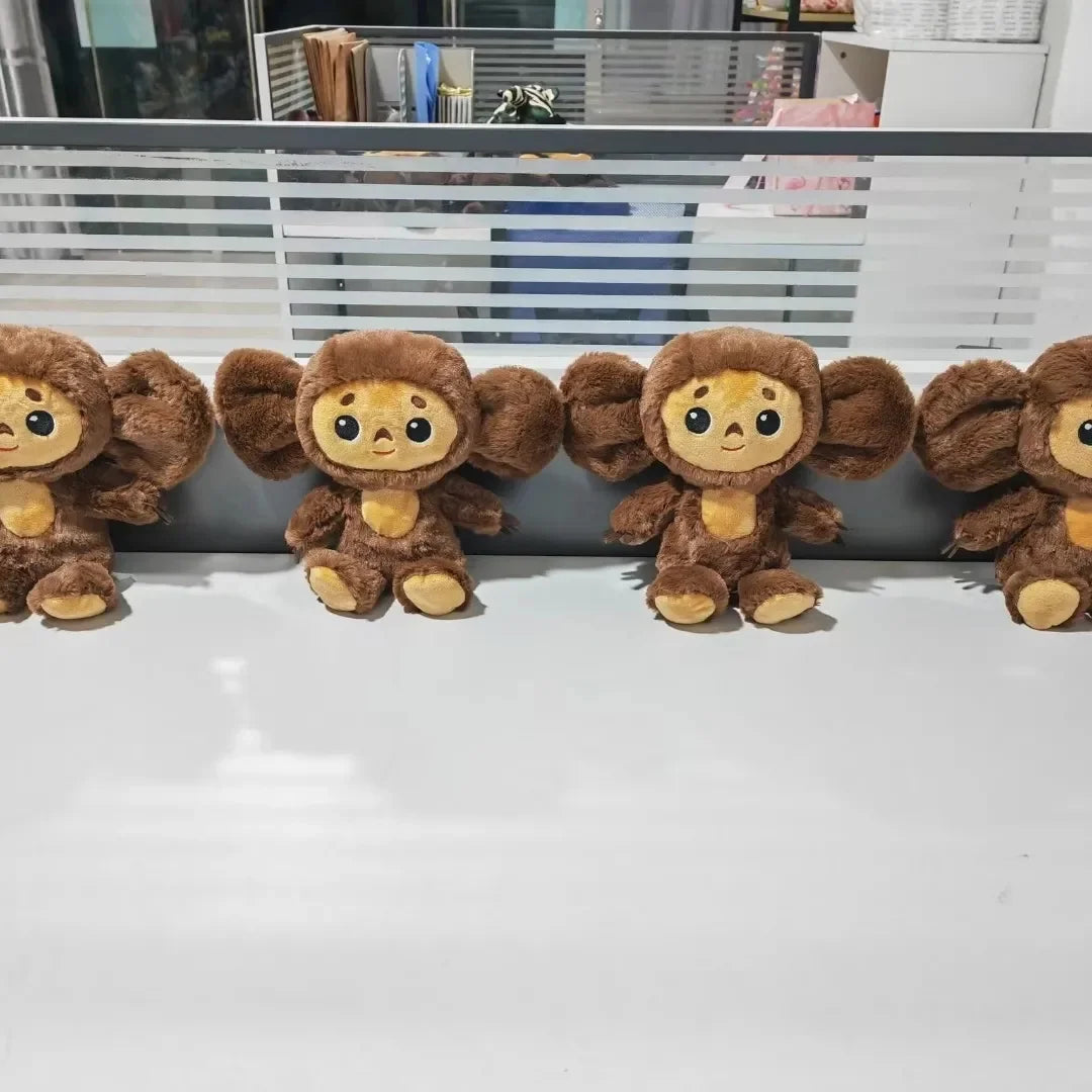 New Russia Anime Cheburashka Plush Doll Big Eyes Monkey Чебурашка Stuffed Plushie Toys Lovely Appease Pillow For Kids Gifts